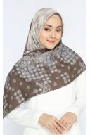 Hijab Segi Empat Ultimate Silk Lasercut Jasmine Brown